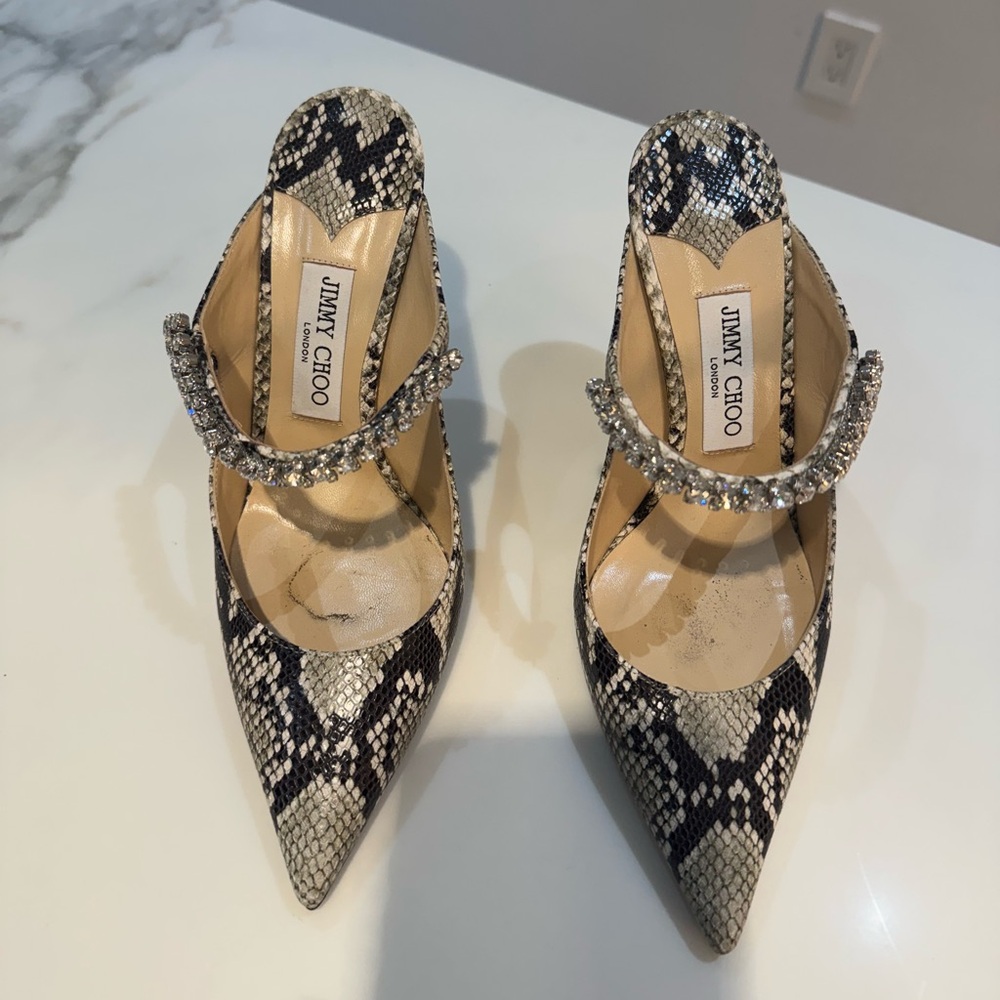 Jimmy choo snake print heels!